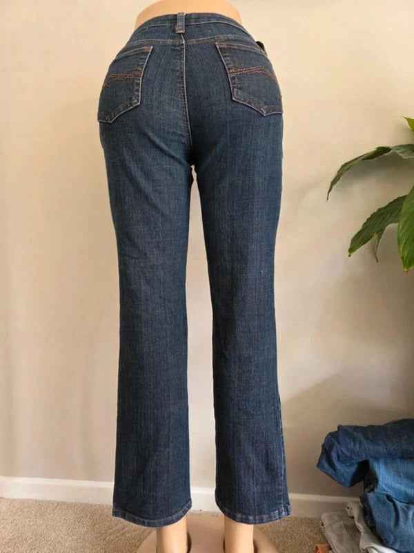 Vintage Y2K St. John’s Bay Mid Rise Straight Jeans UK Size 12 Petite