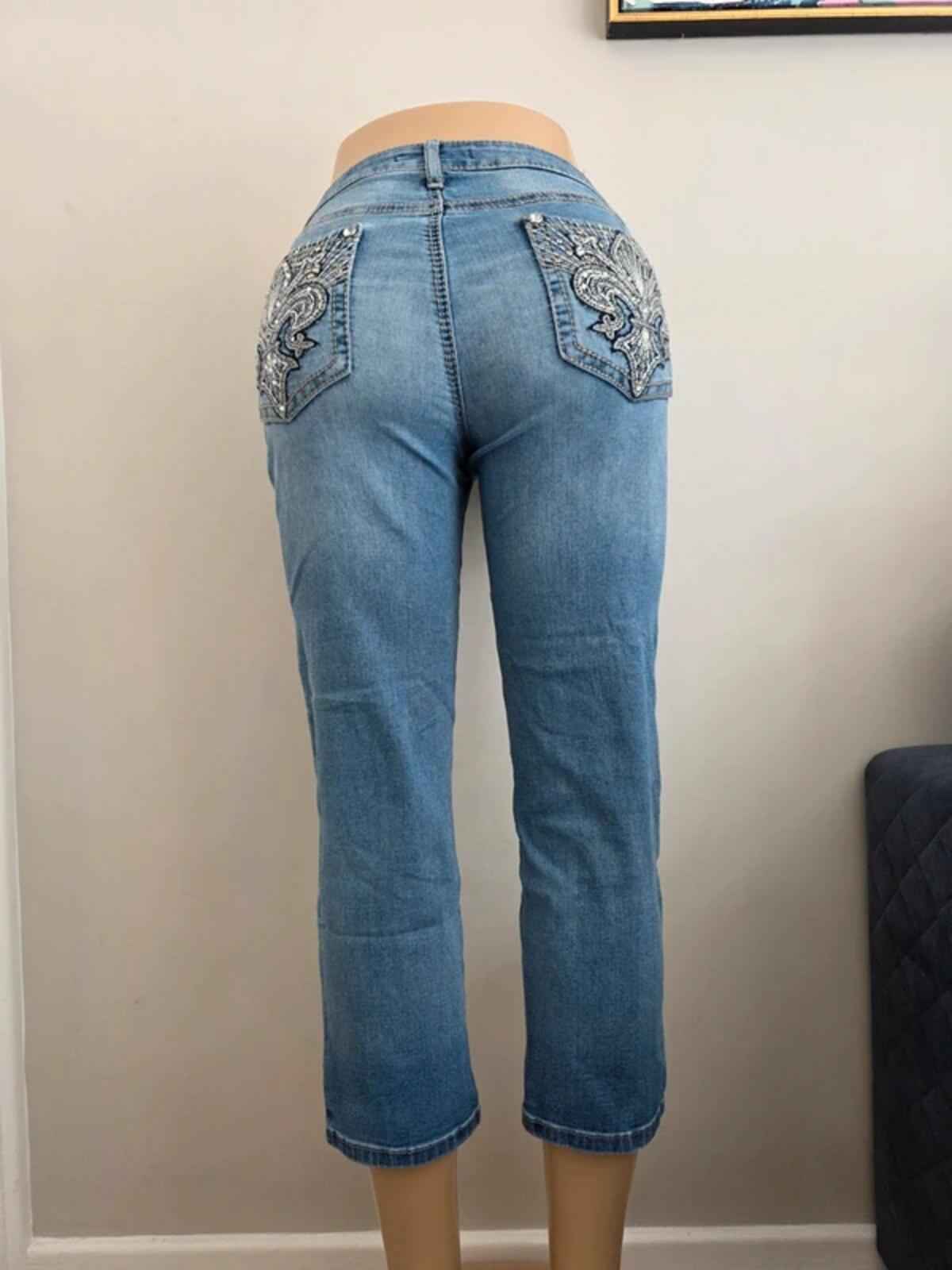 APT. 9 Mid Rise Capri Jeans UK Size 12
