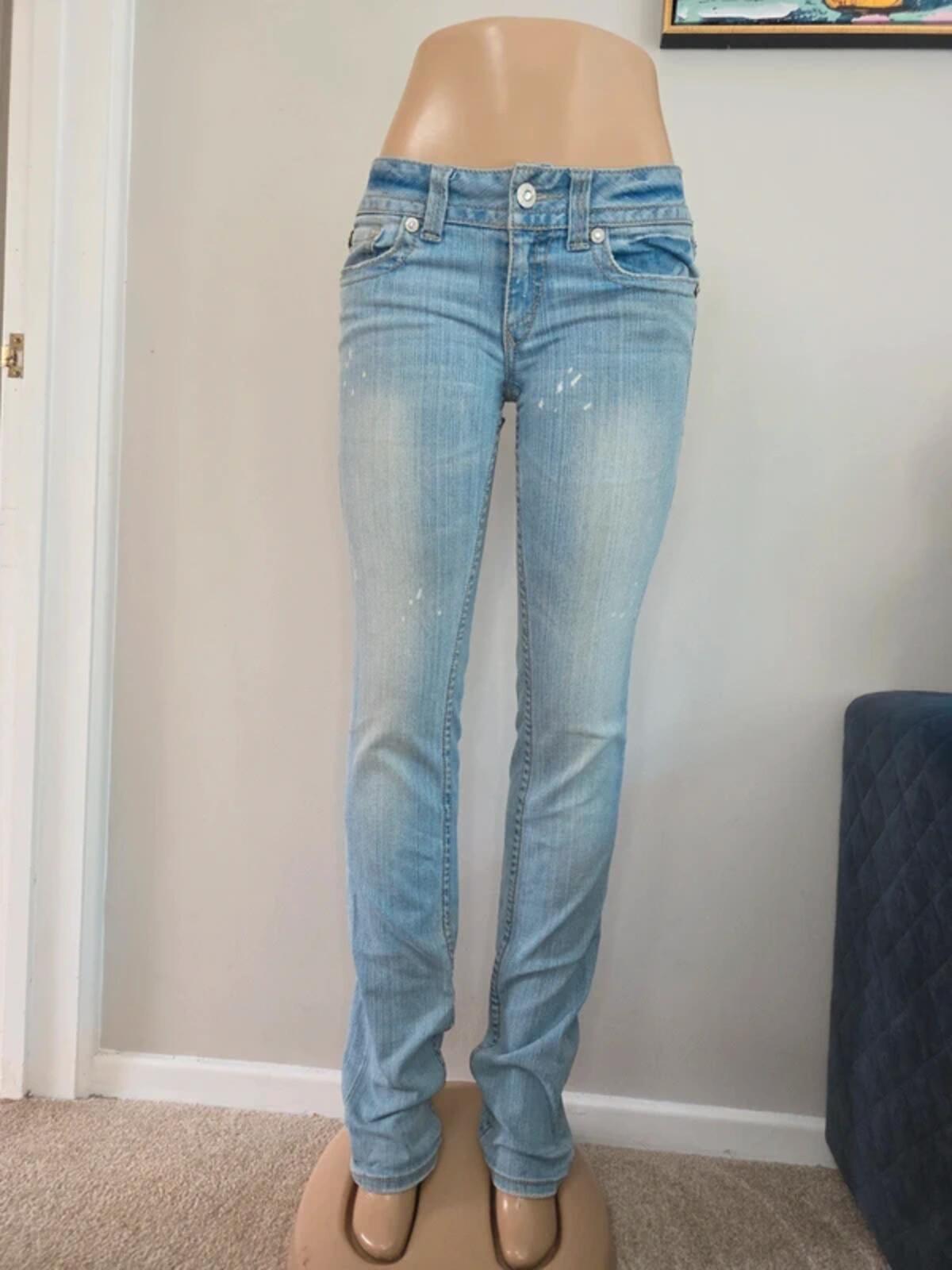 R.E.U.S.E Low Rise Straight Vintage Y2K Jeans UK Size 8 Very Tall
