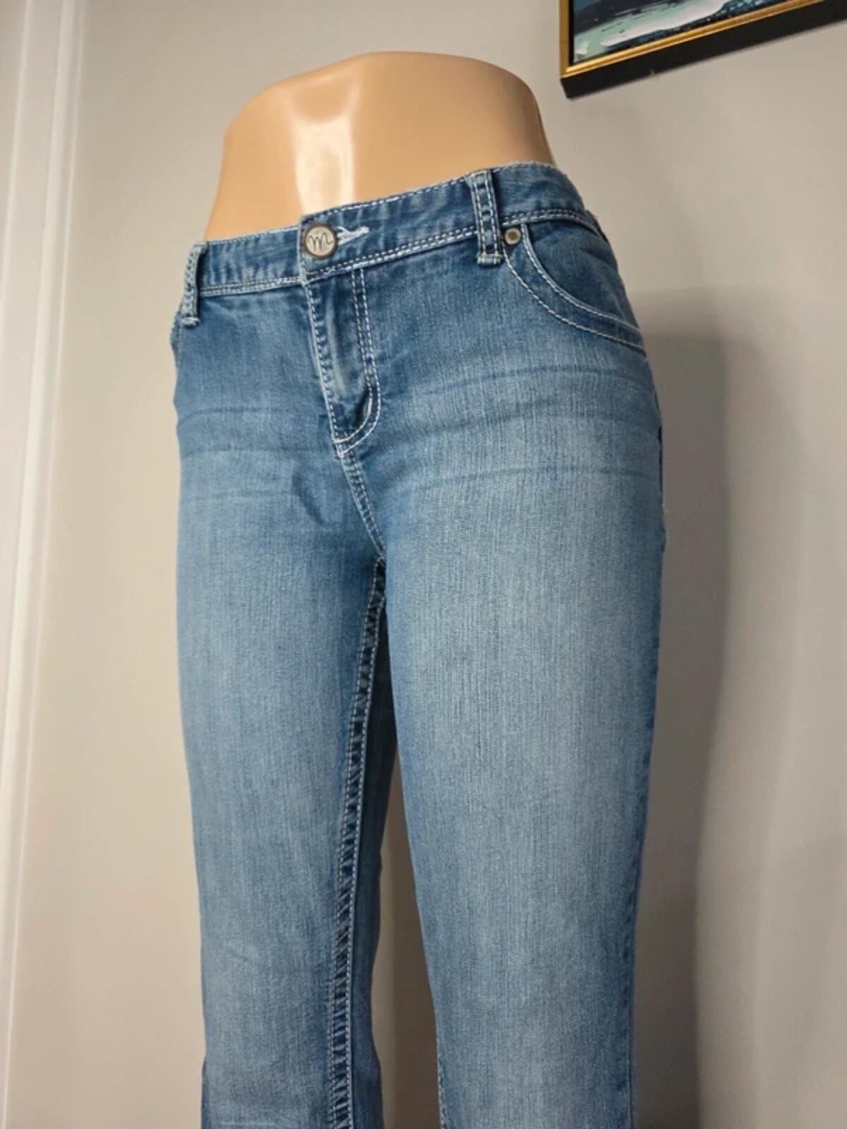 Maurices Tall Mid Rise Bootcut Jeans UK Size 12 Vintage Y2K Tall