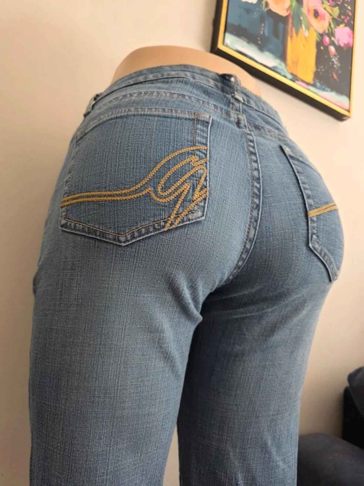Garage Mid Rise Straight Vintage Y2K Jeans UK Size 12/14 Tall