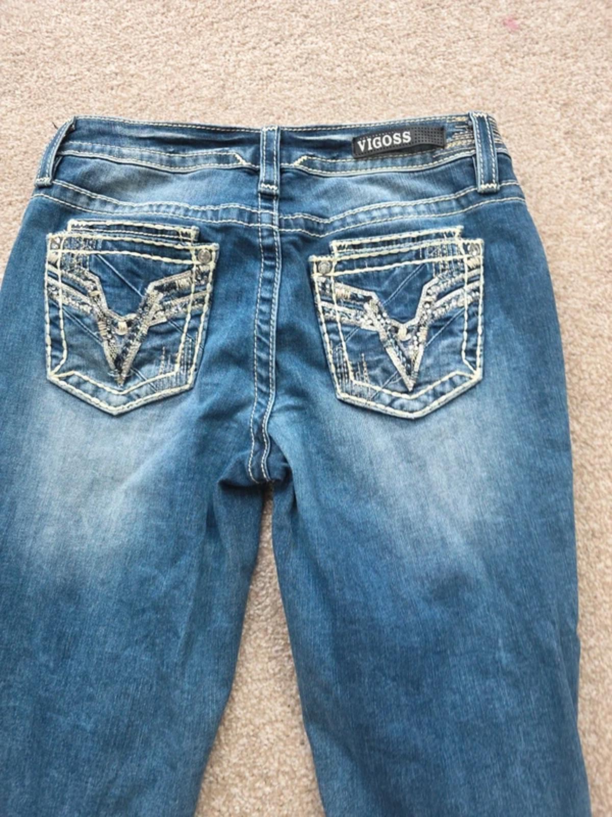 Vintage Y2K Low Rise Vigoss Capri Jeans – UK Size 10