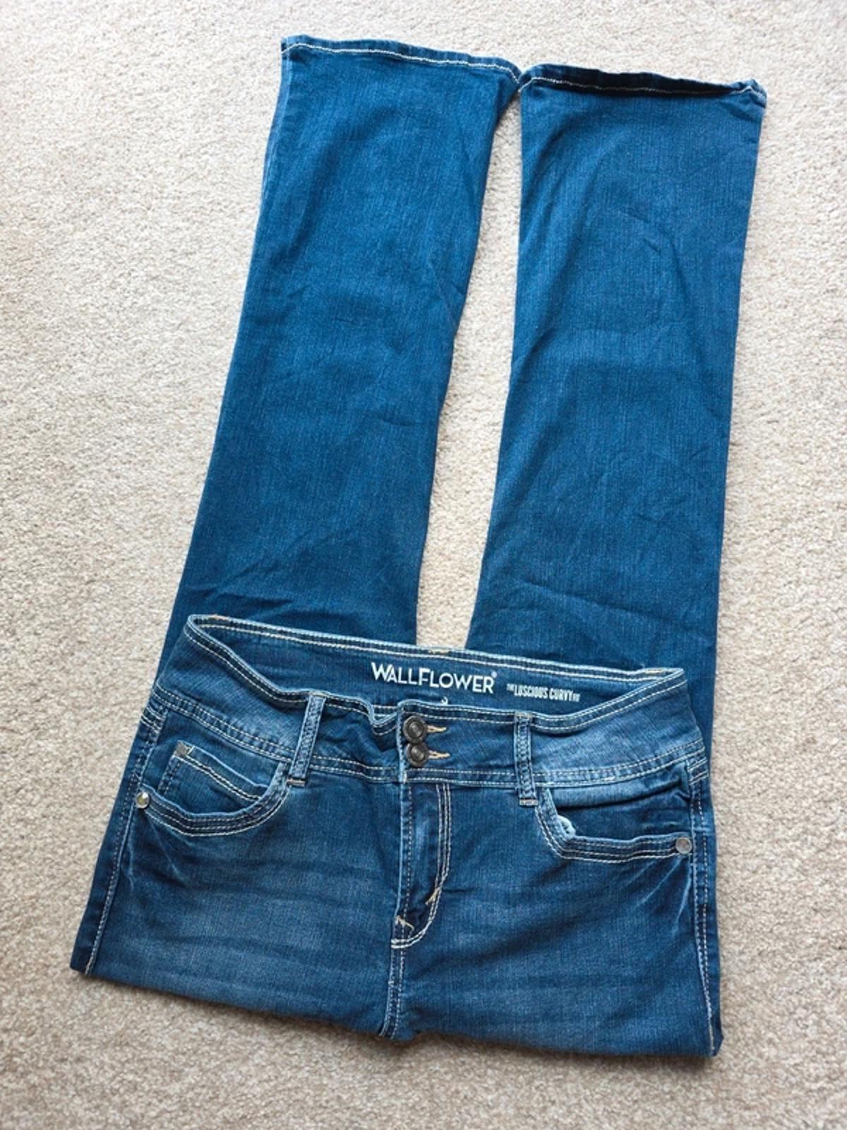 Vintage Y2K Wallflower Mid Rise Bootcut Jeans UK Size 12 Petite