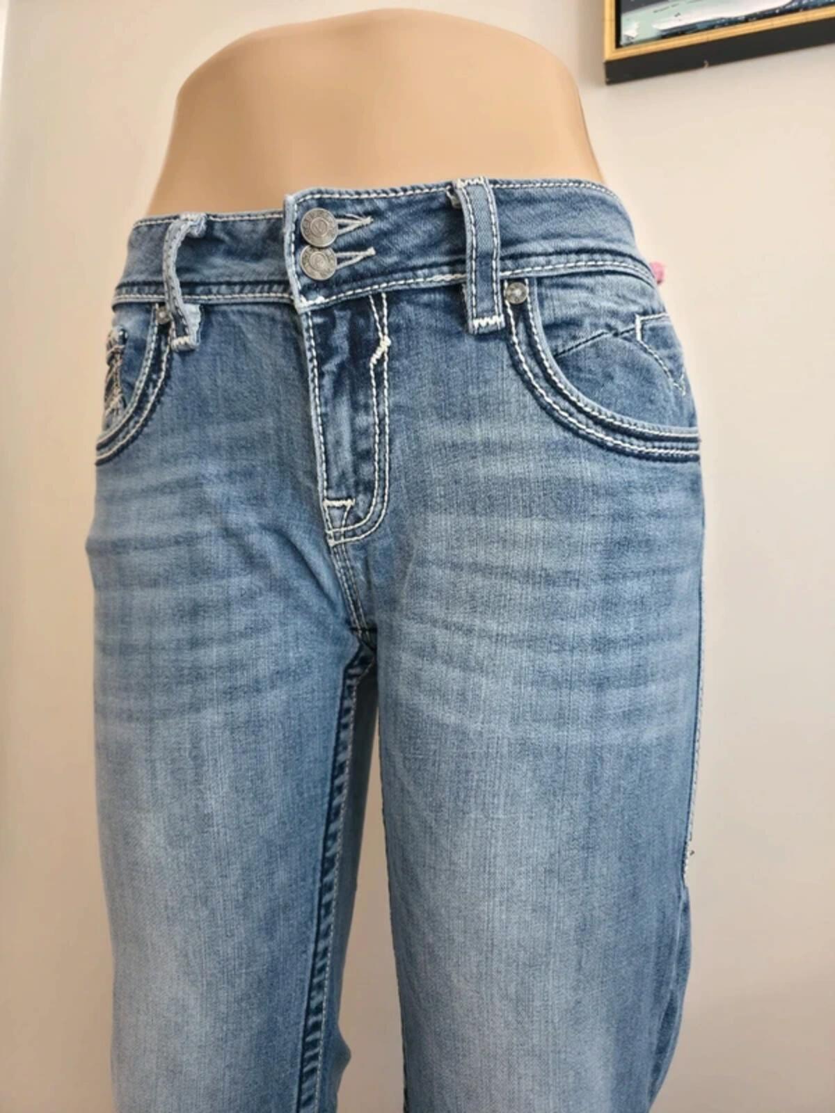 Vigoss Mid Rise Bootcut Jeans UK Size 12