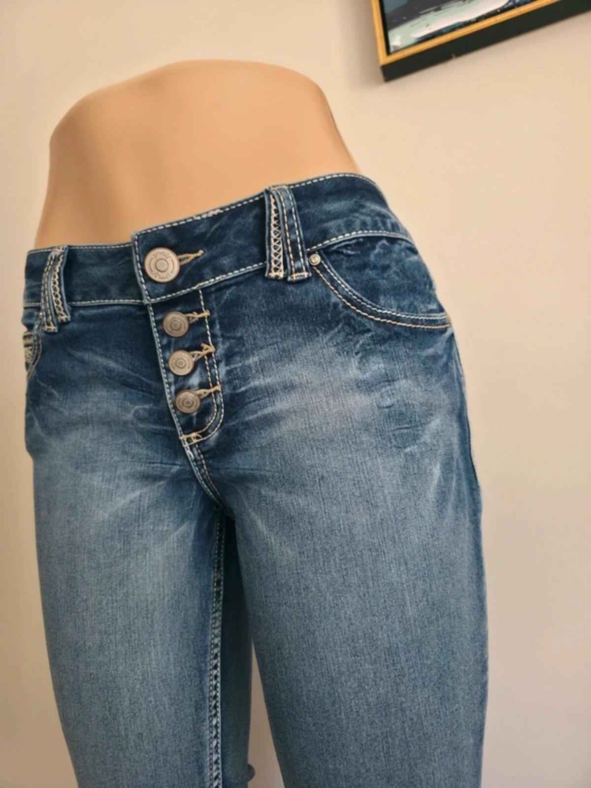 Amethyst Mid Rise Bootcut Vintage Y2K Jeans UK Size 10 Petite