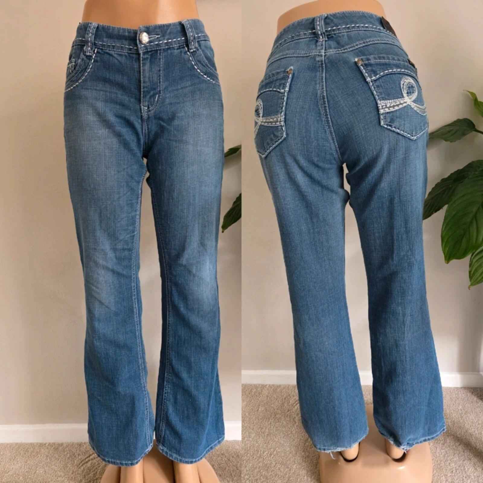 Vintage Y2K Seven7 Mid Rise Bootcut Jeans UK Size 16