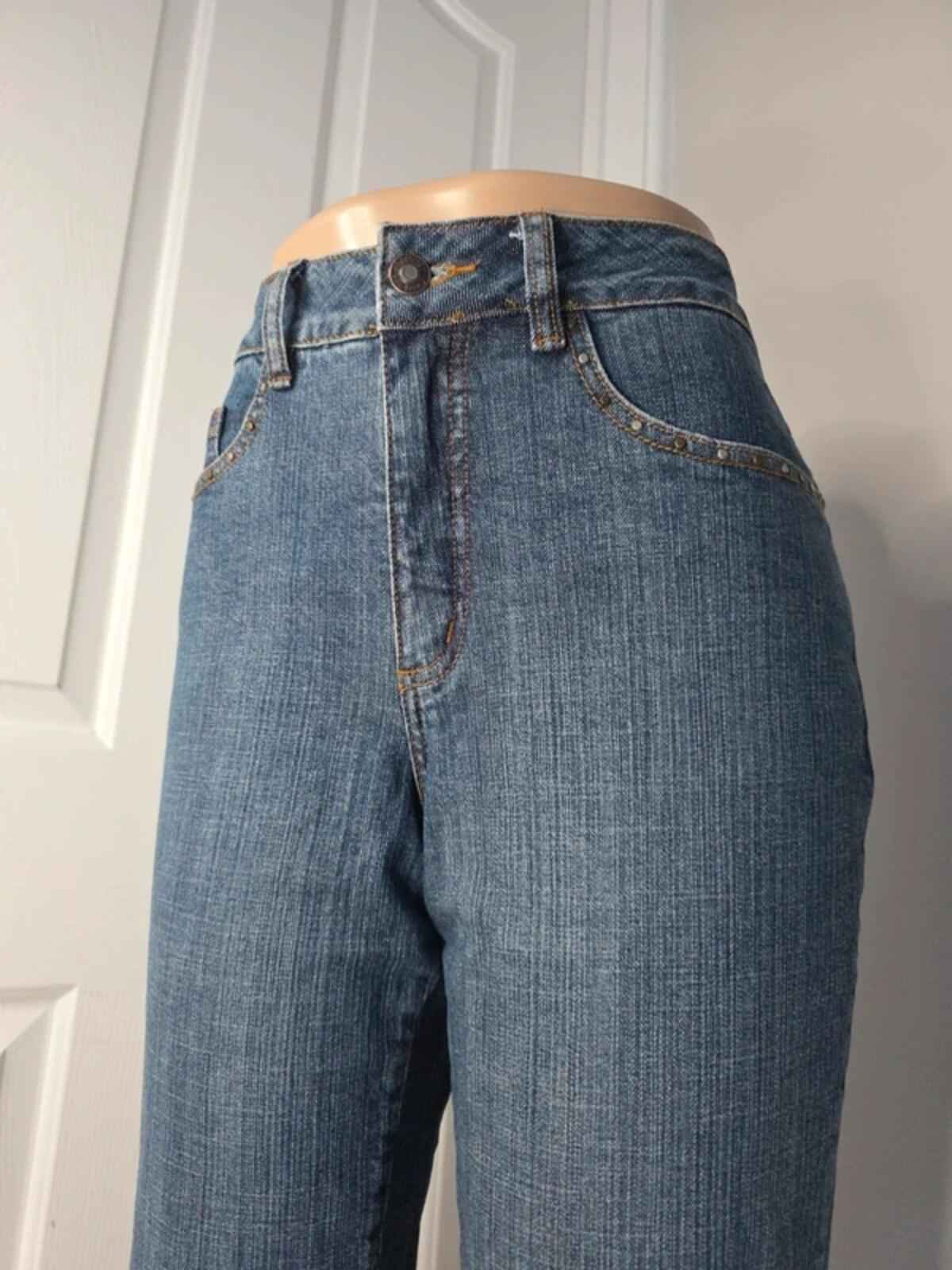 Coldwater Creek High Rise Bootcut Jeans UK Size 10 Tall