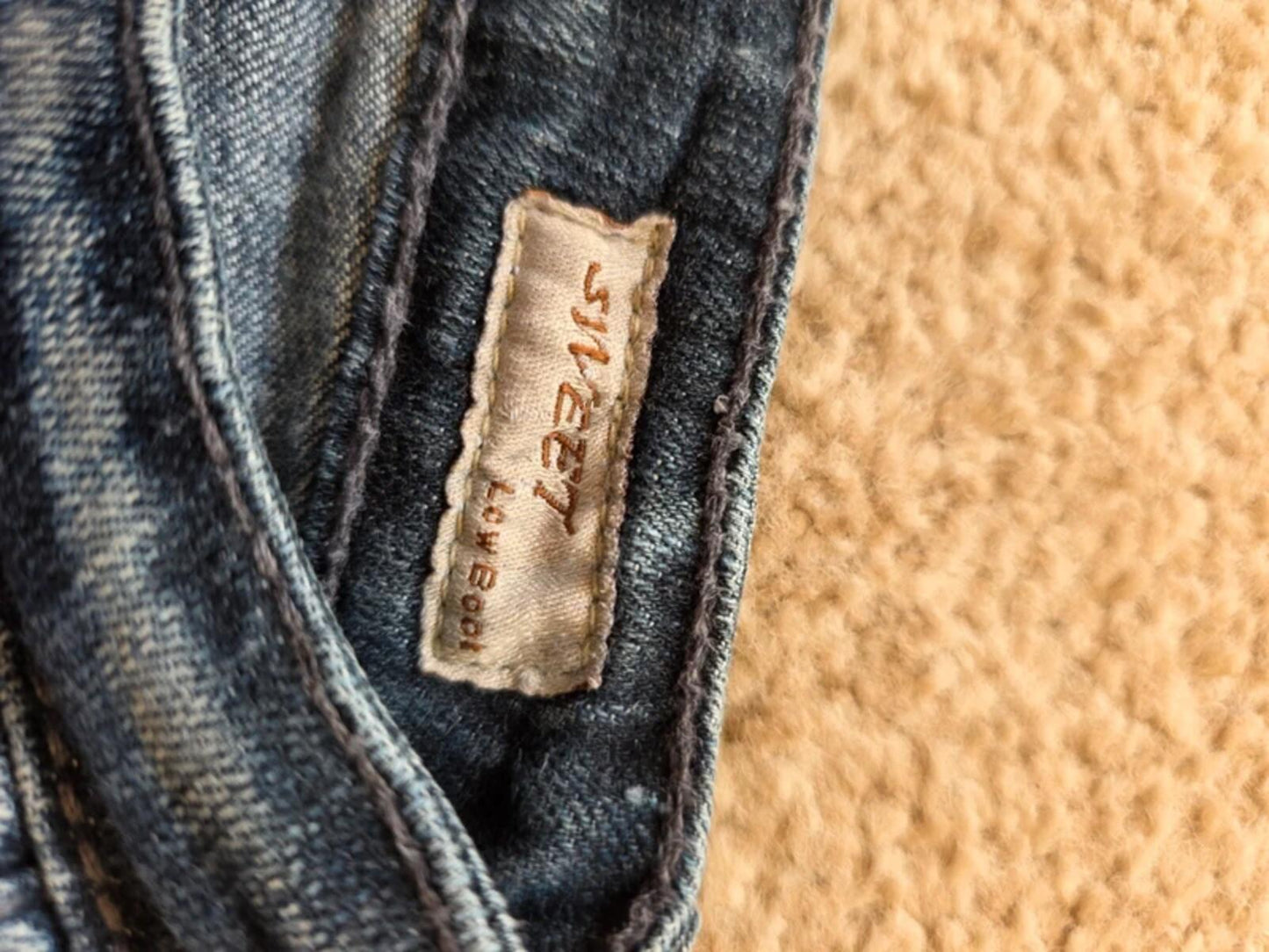 Big Star Low Rise Bootcut Jeans UK Size 8/10 Tall