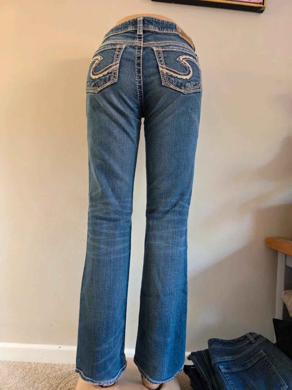 Silver Jeans Mid Rise Bootcut UK Size 12