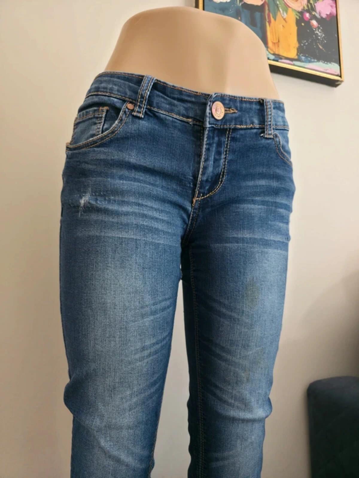 Vanity Vintage Y2K Petite Low Rise Skinny Jeans UK Size 10
