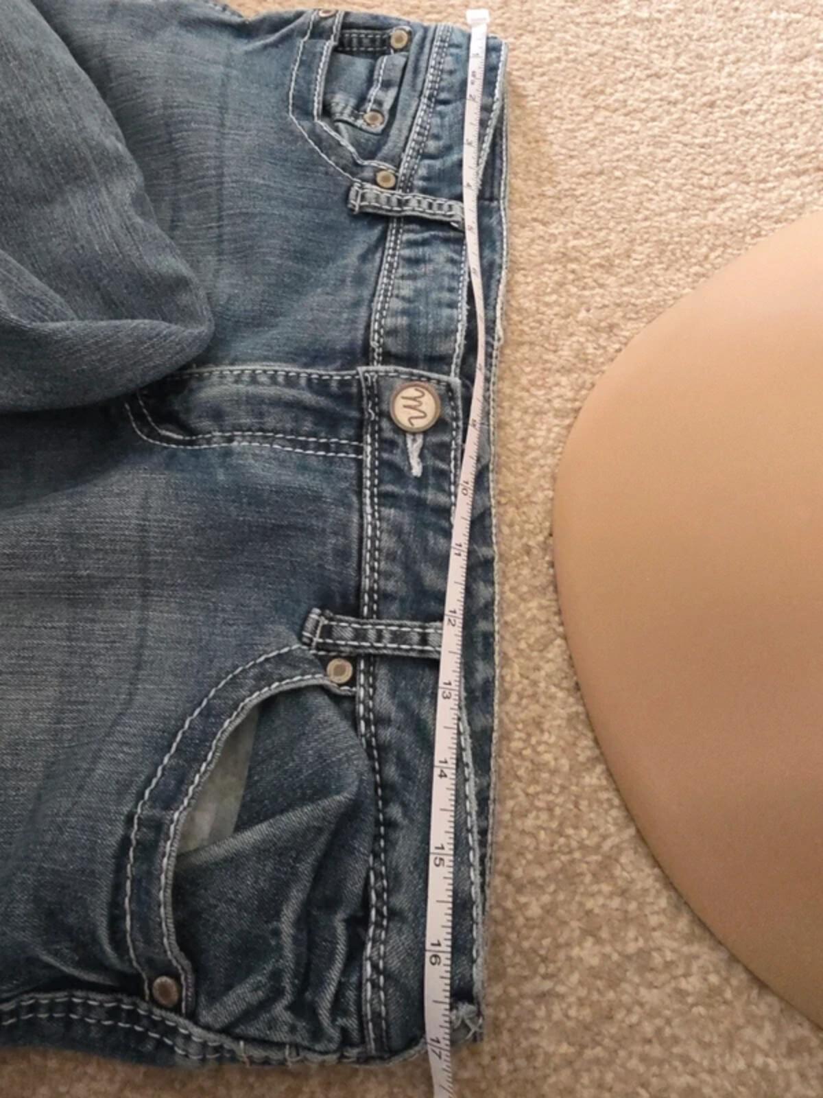 Maurices Mid Rise Baby Bootcut Vintage Y2K Jeans UK Size 14 Tall