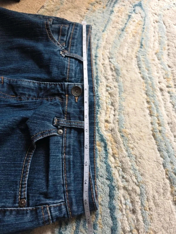 Nine West Vintage Y2K Mid Rise Wide Leg Bootcut Jeans UK Size 10