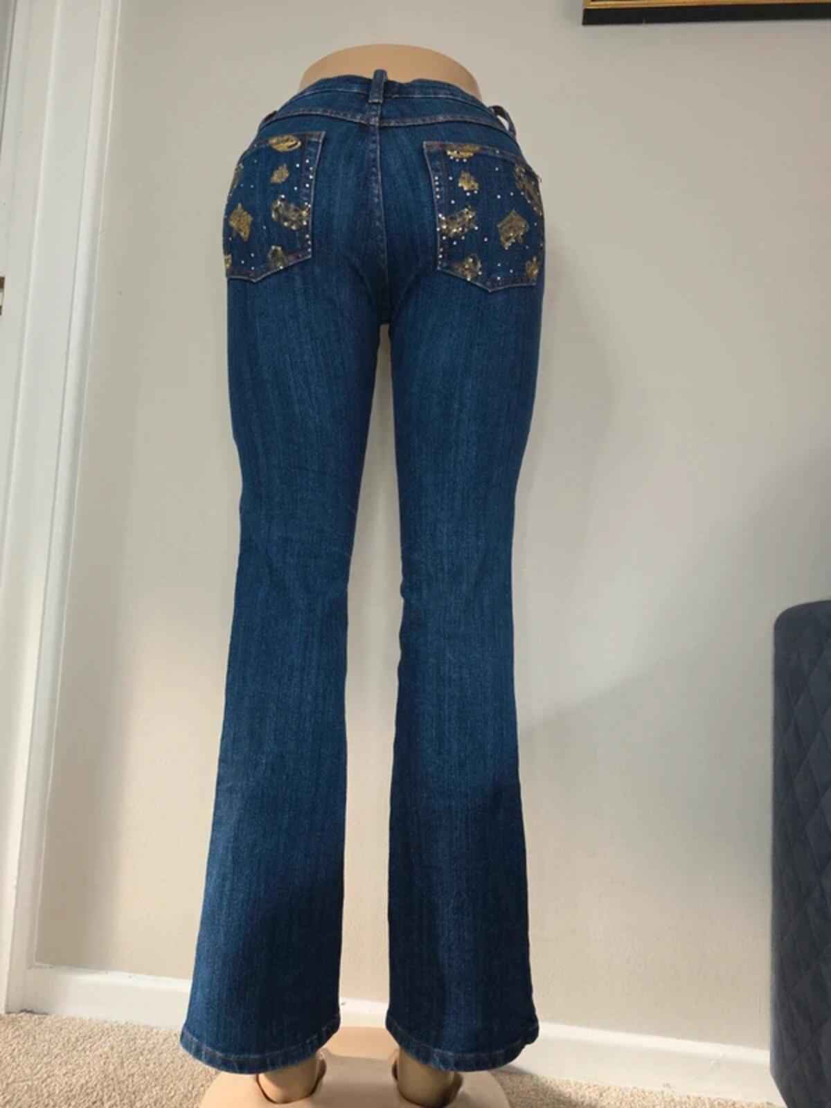 Crest Jeans Low Rise Bootcut Vintage Y2K Jeans UK Size 4/6