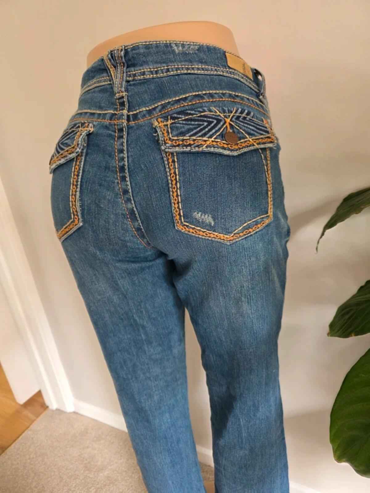 Vintage Y2K Supplies Mid Rise Straight Leg Jeans UK Size 16