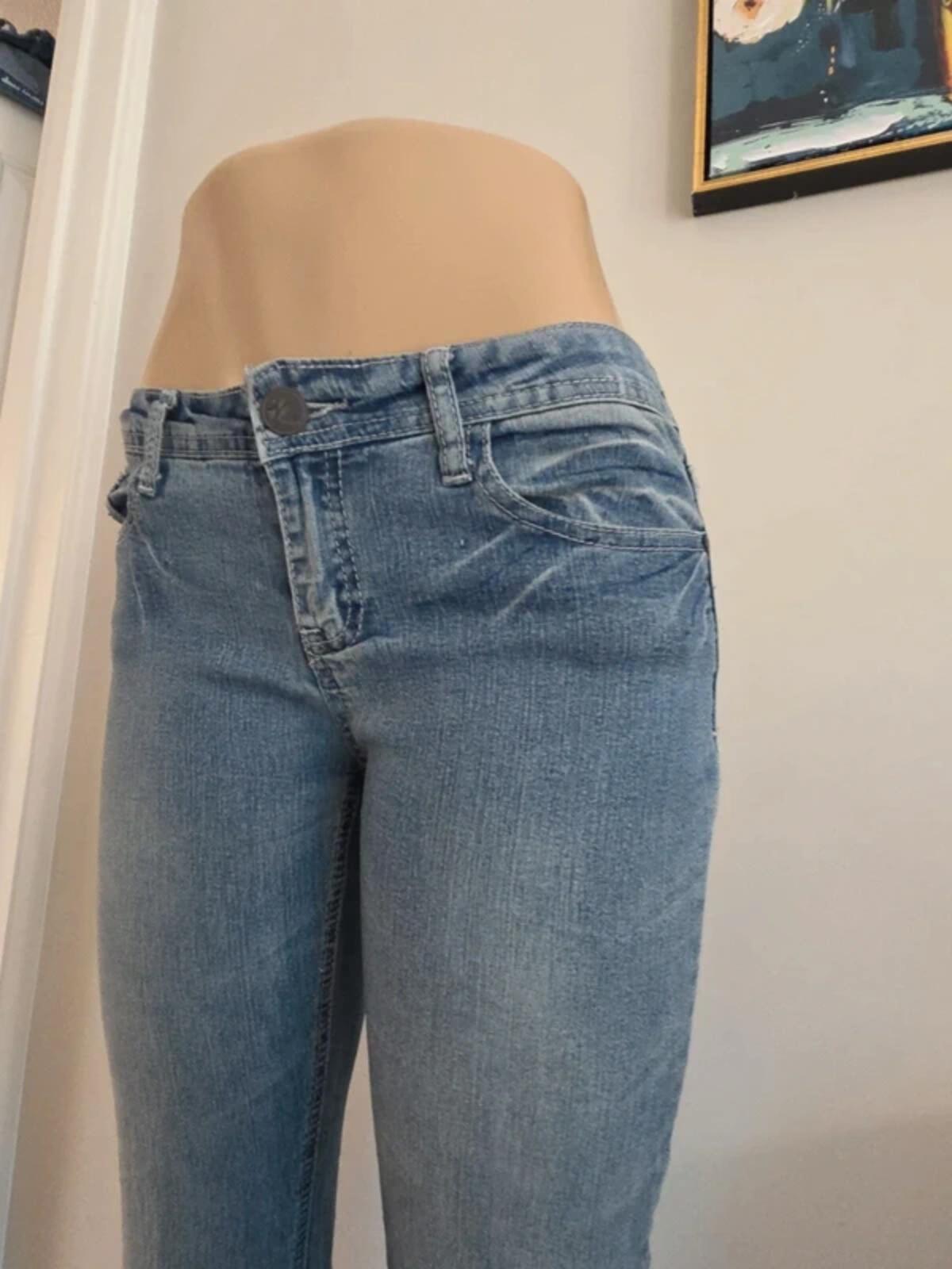 Vintage Brass Low Rise Slim Vintage Y2K Jeans UK Size 8