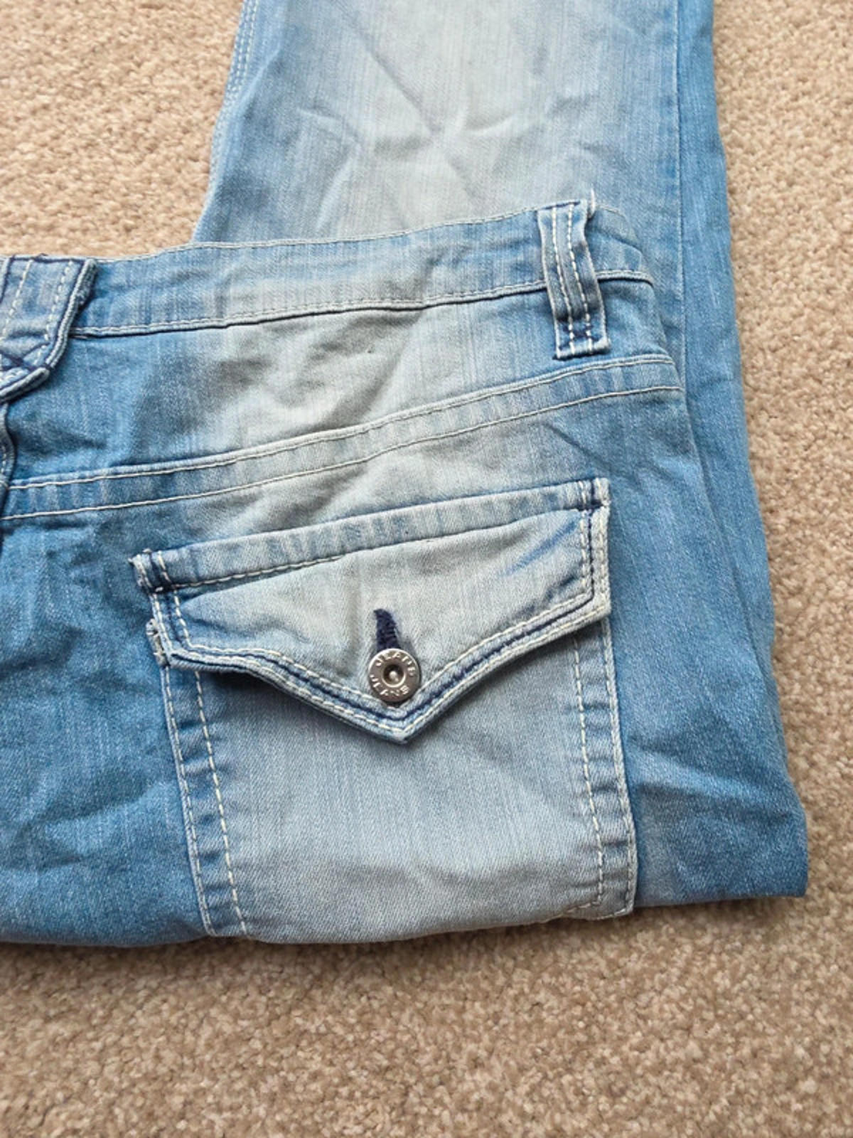Vintage Y2K Okay Mid Rise Capri Jeans UK Size 18