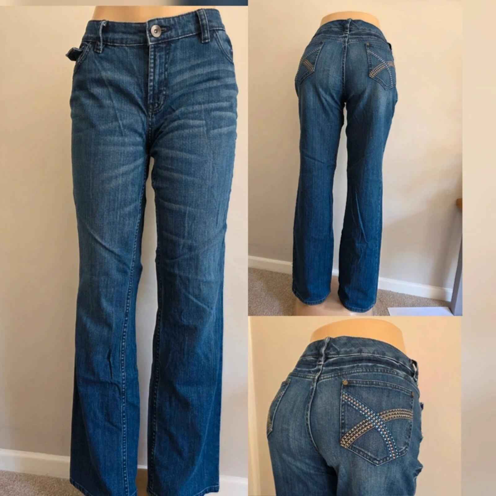 ANA A New Approach Mid Rise Bootcut Jeans UK Size 14
