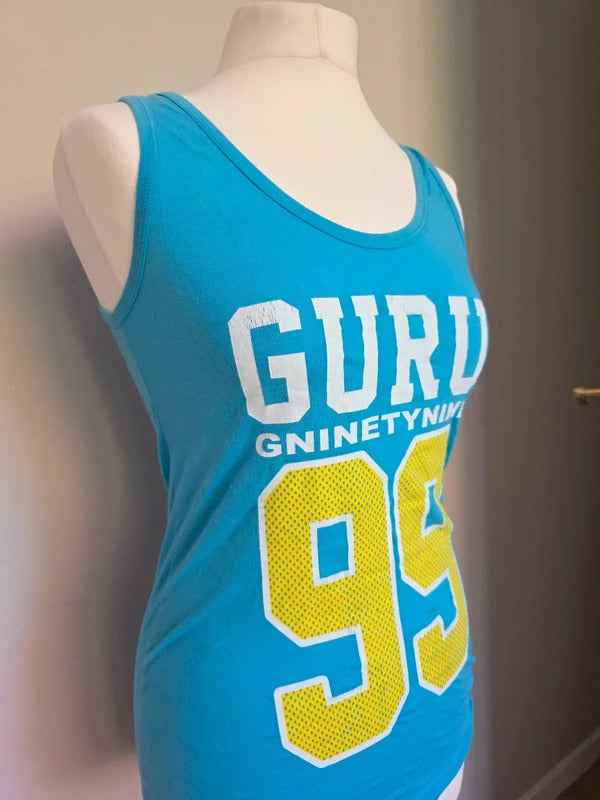Guru GNinetyNine 99 Graphic Tank Top UK Size 8/10 Made in Italy