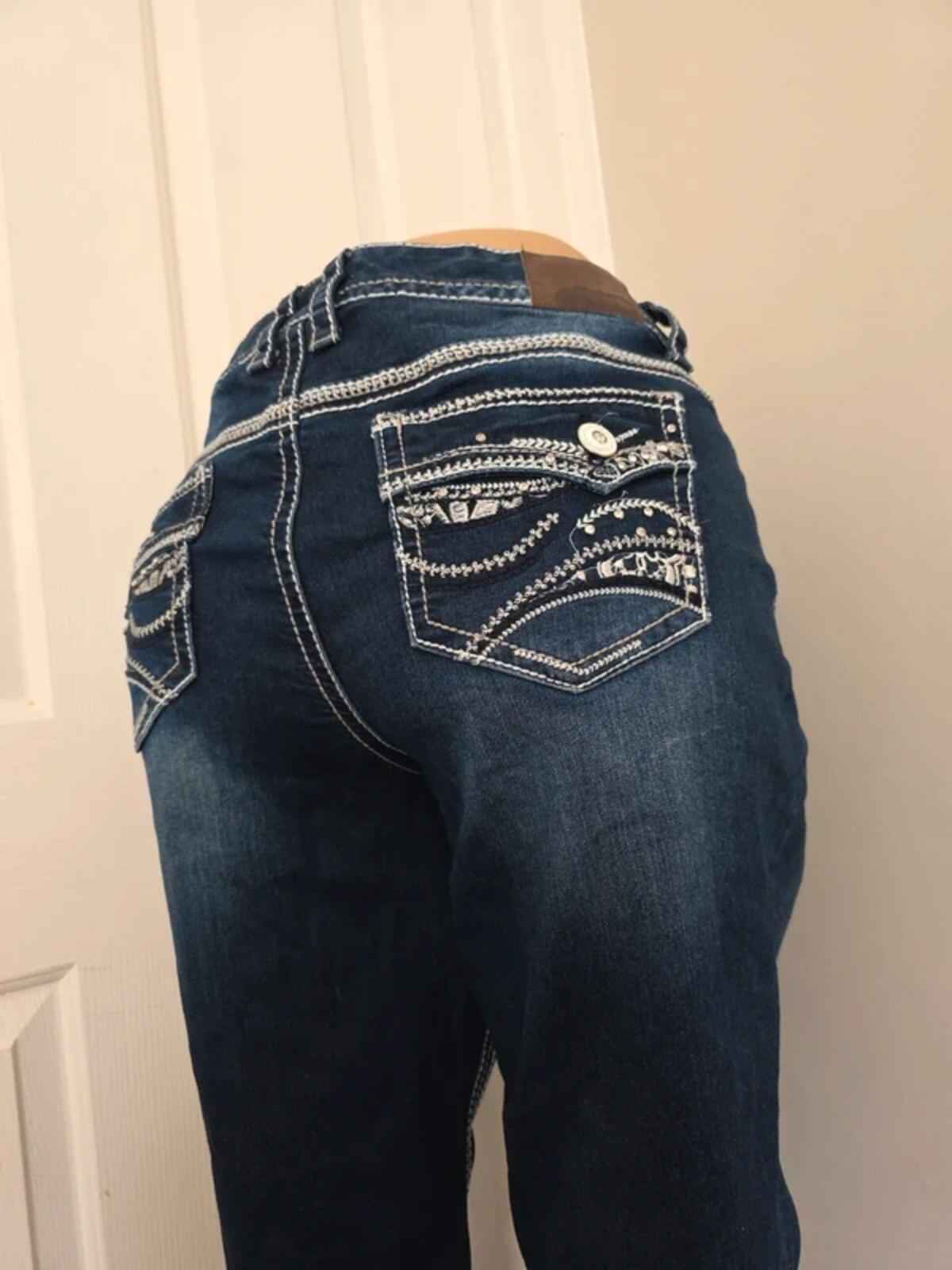Maurices Mid Rise Bootcut Vintage Y2K Jeans UK Size 20 Tall