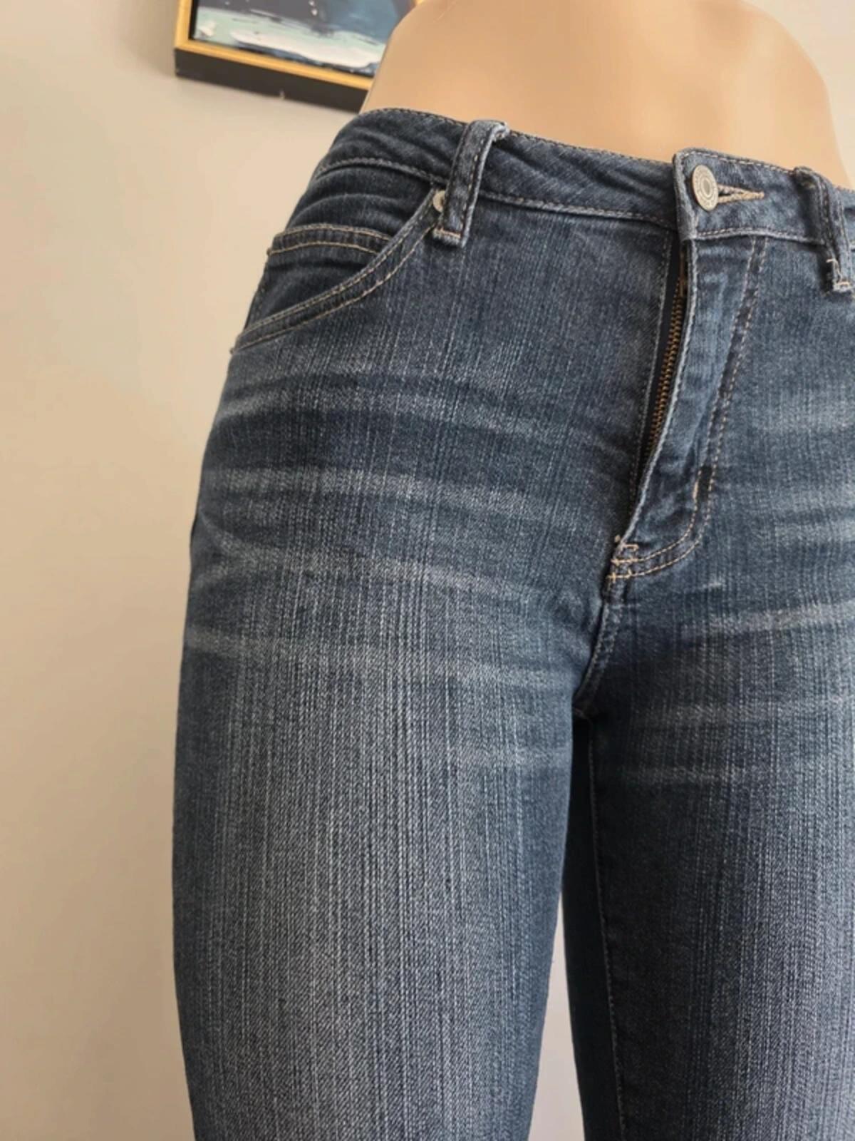 Vintage Y2K Japanese Mid Rise Cropped Jeans UK Size 8