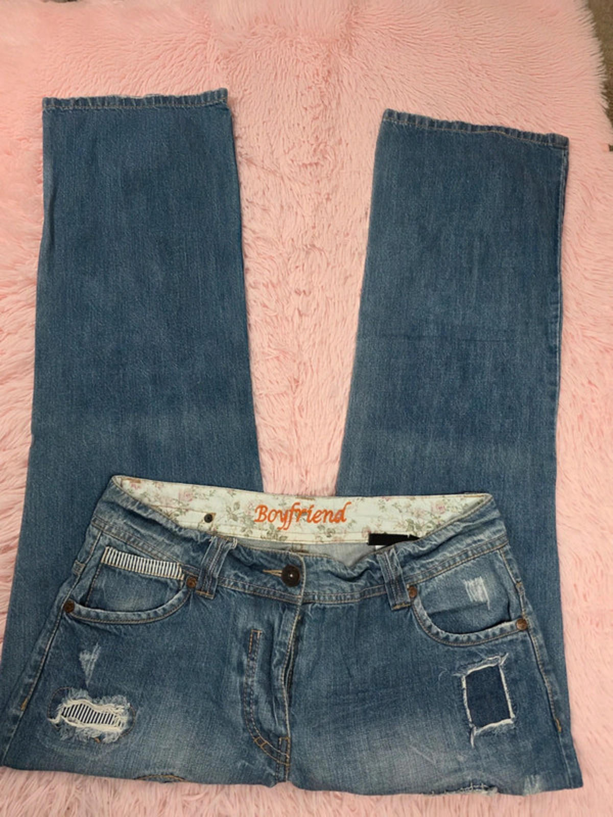 Vintage Y2K Next Boyfriend Mid Rise Jeans UK size 12