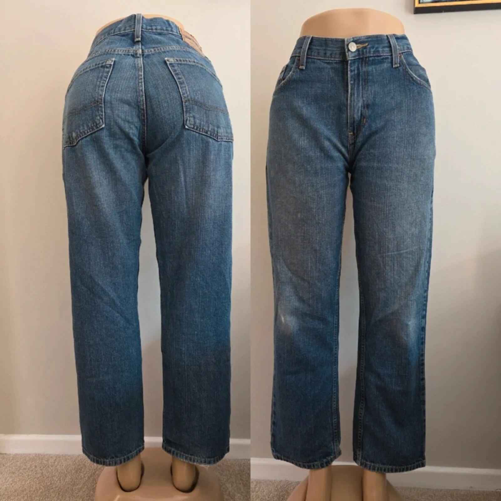 Tommy Hilfiger High Rise Straight Relaxed Vintage Y2K Jeans UK Size 16 Petite
