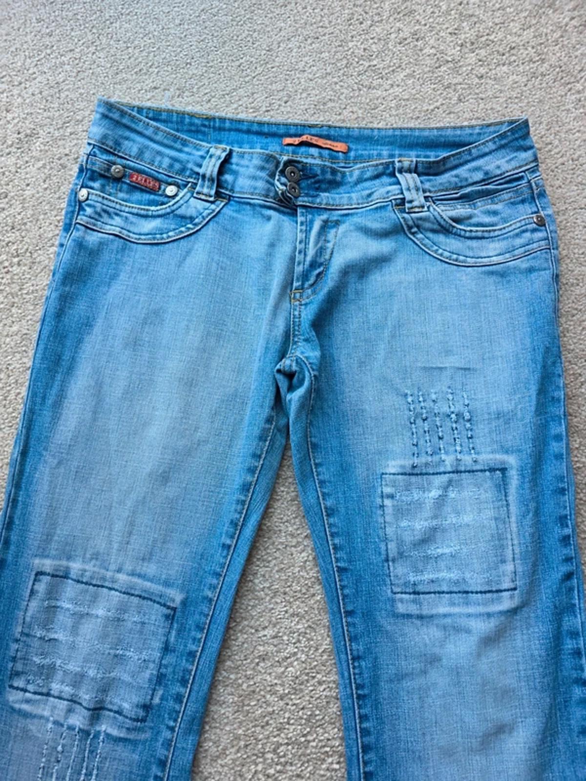 Vintage Y2K 2 Elles Low Rise Bootcut Jeans UK Size 14 Tall