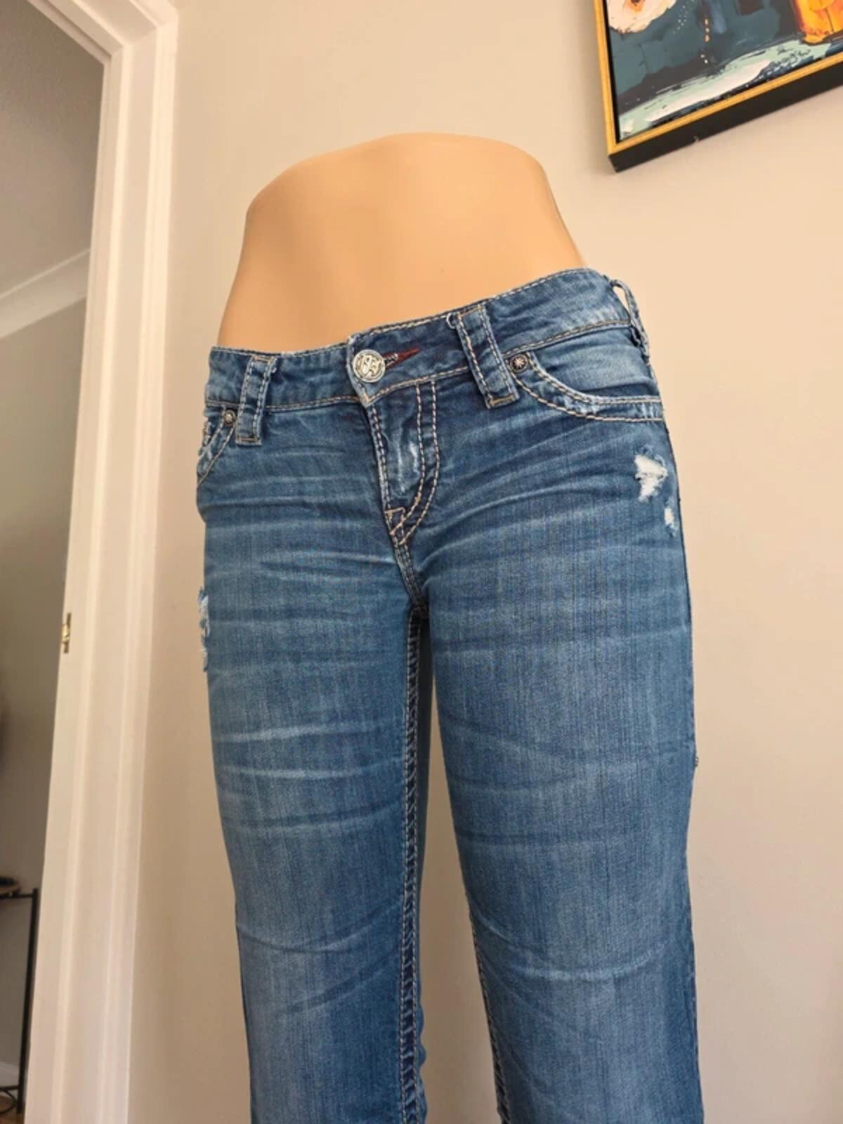 1921 Vintage Y2K Low Rise Straight Jeans UK Size 6/8 Tall