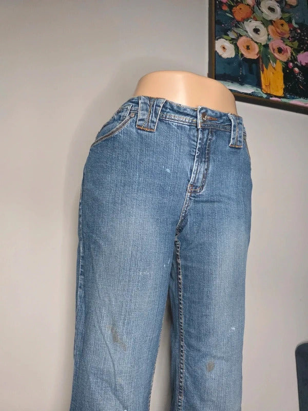 D. Jeans Mid Rise Bootcut Vintage Y2K Jeans UK Size 14