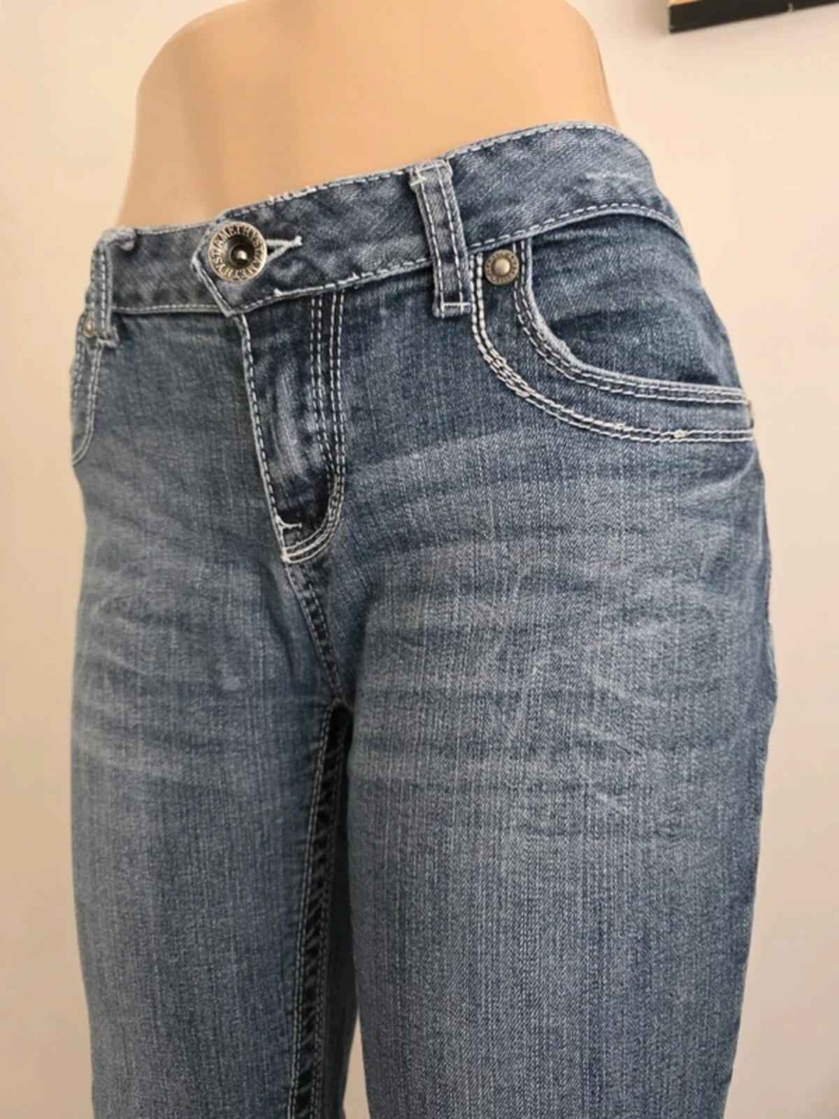Vintage Y2K Amethyst Mid Rise Bootcut Jeans UK Size 14