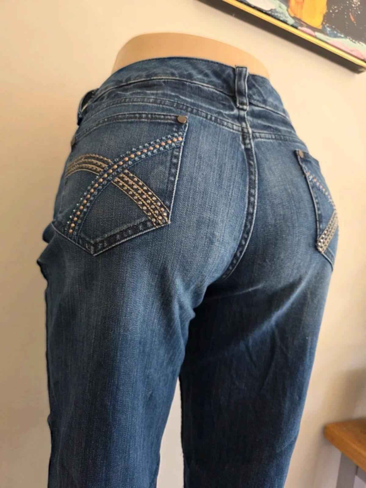 ANA A New Approach Mid Rise Bootcut Jeans UK Size 14