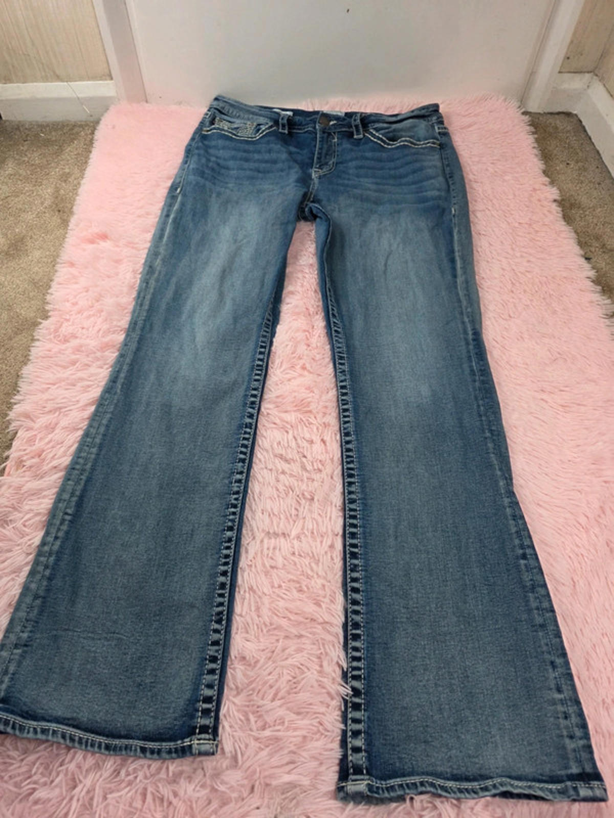 Vintage Y2K Vigoss Mid Rise Slim Boot Jeans UK Size 18 Tall