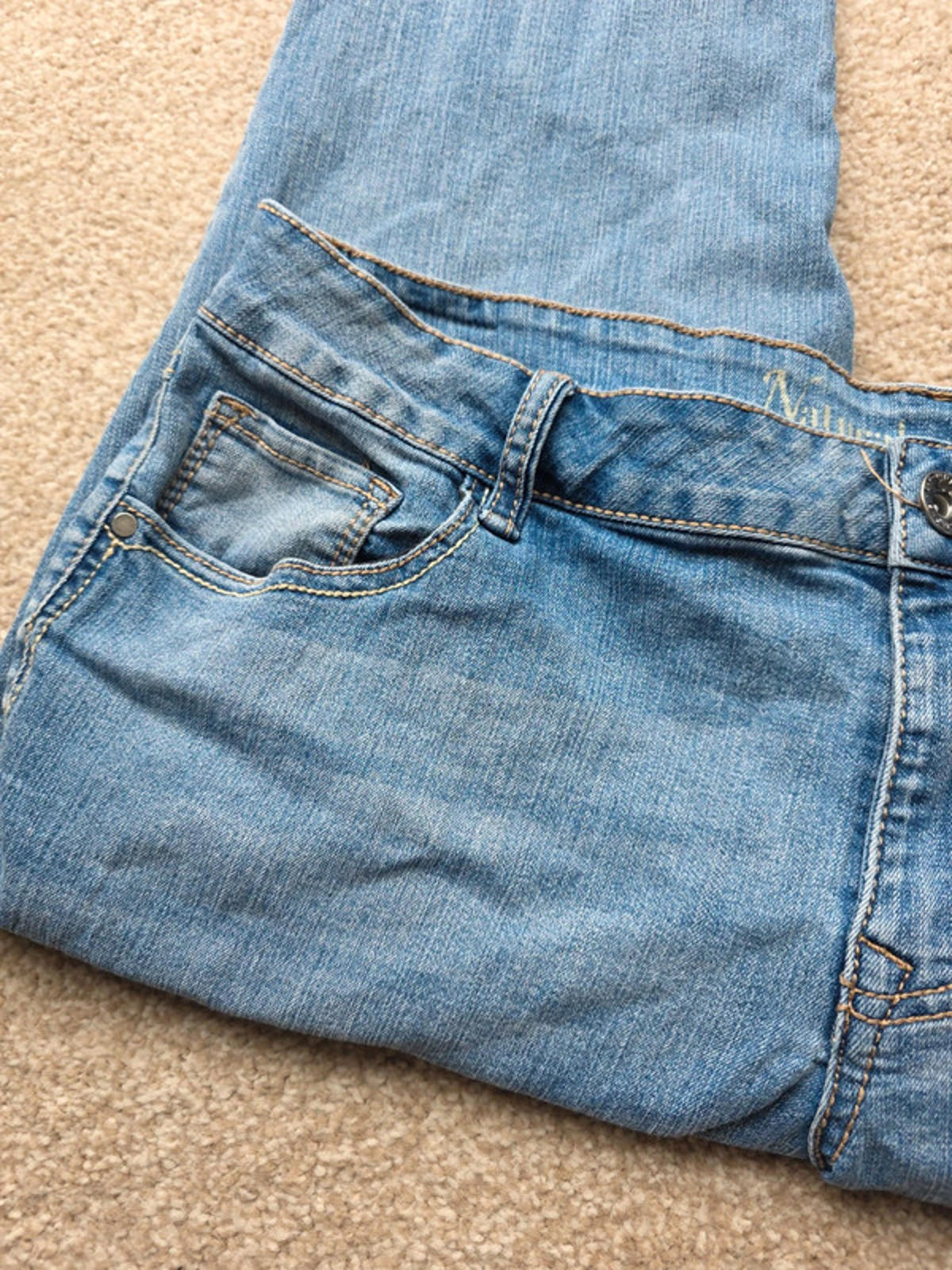 Vintage Y2K Natural Reflections Jeans Mid Rise Flare size 18