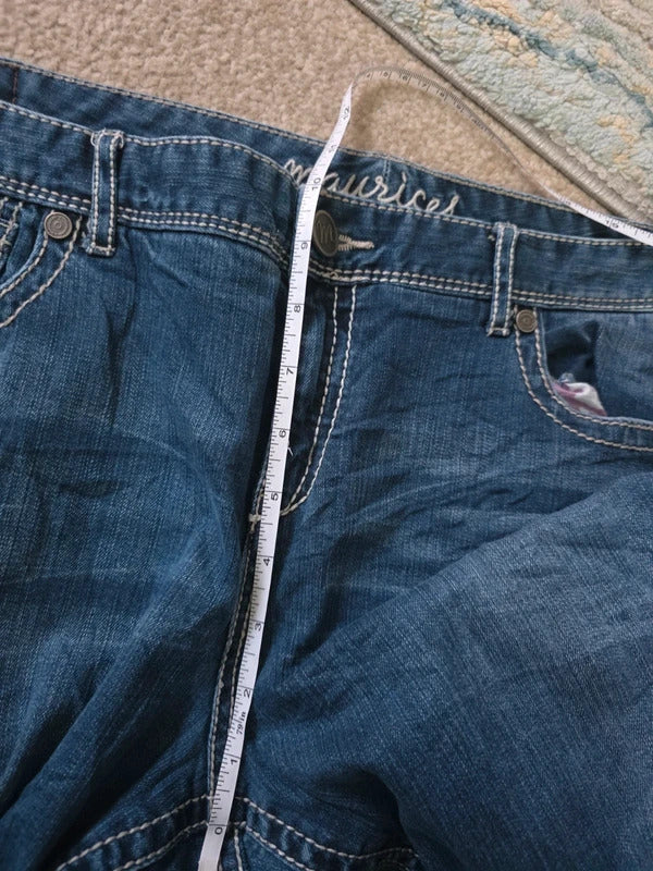 Maurices Mid Rise Bootcut Vintage Y2K Jeans UK Size 18 Tall