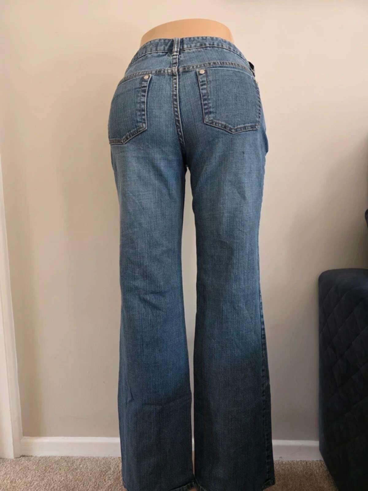 Vintage Y2K Thalia Sodi Mid Rise Flared Jeans UK Size 14