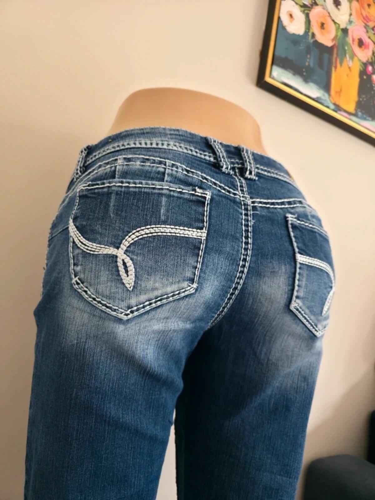 YMI Low Rise Bootcut Vintage Y2K Jeans UK Size 12 Tall