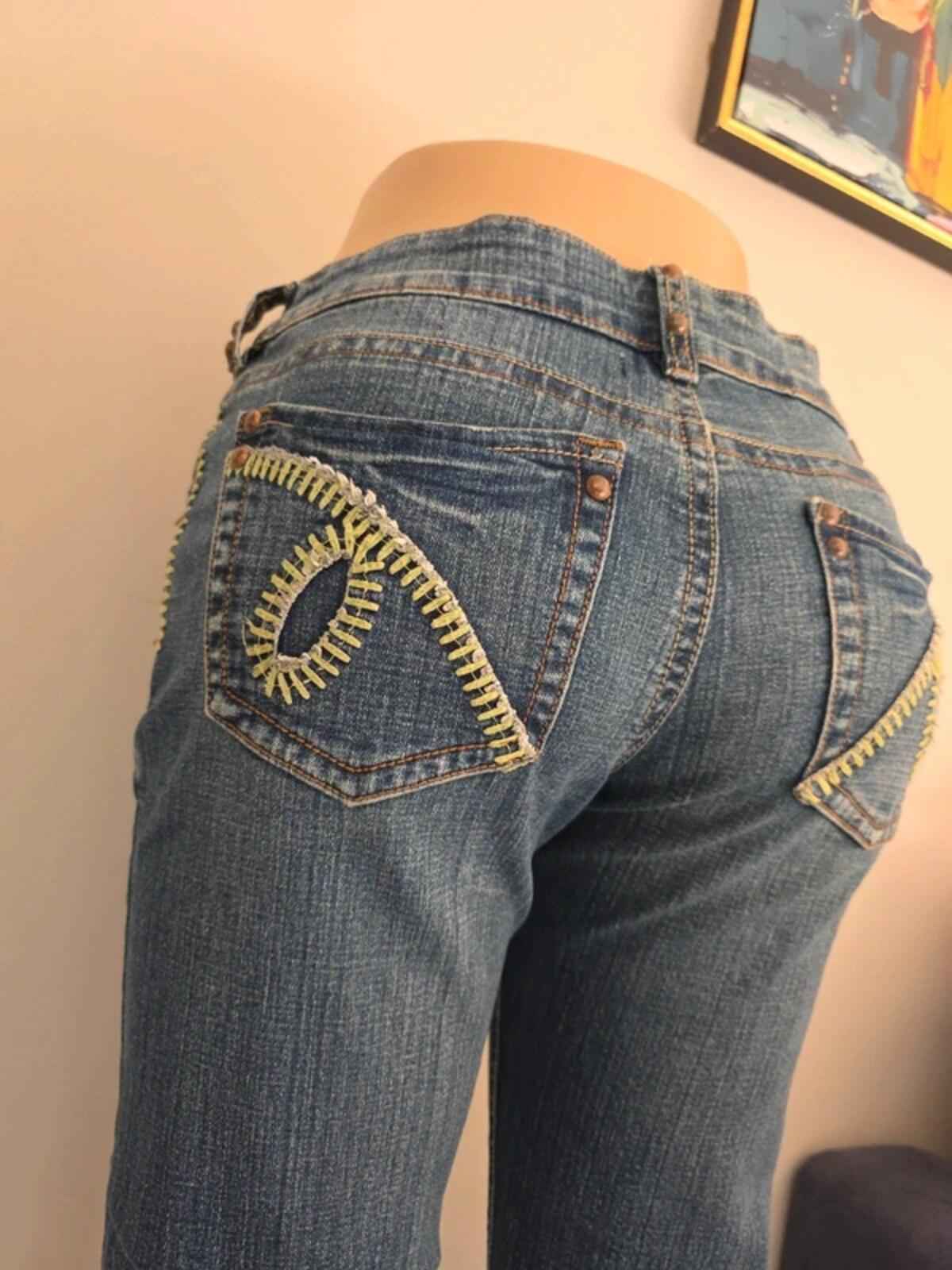 Cowgirl Tuff Co. Low Rise Bootcut Vintage Y2K Jeans UK Size 10