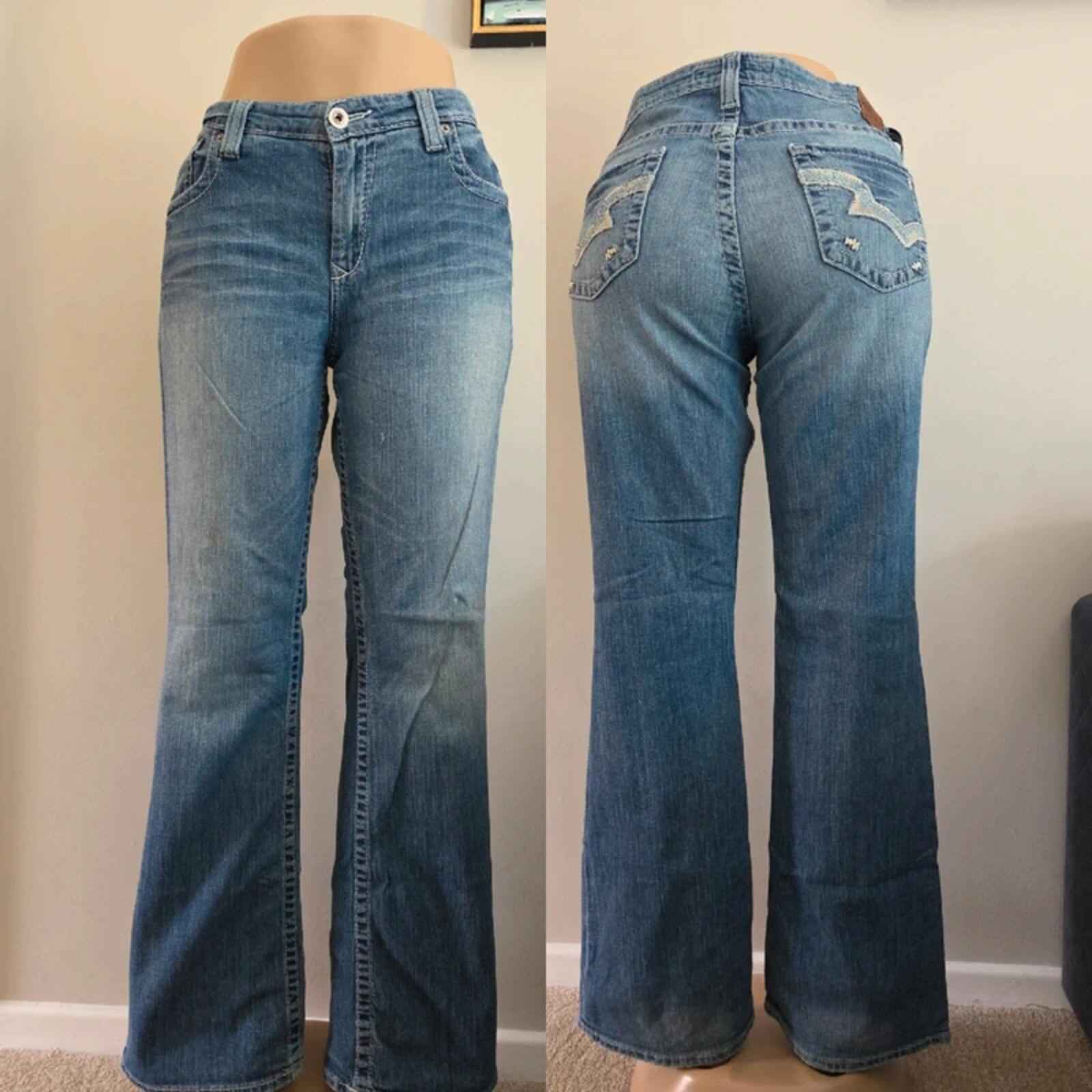 Big Star Mid Rise Bootcut Vintage Y2K Jeans UK Size 16