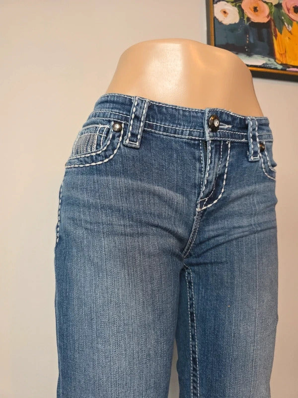 Maurices Premium Low Rise Cropped Capri Jeans UK Size 10/12