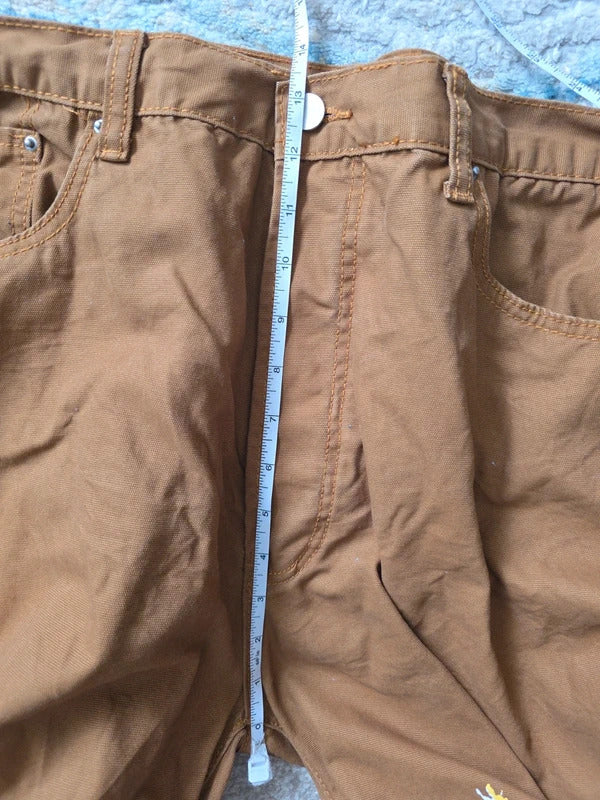 MNMl High Rise Straight Leg Paint Splatter Jeans UK Size 20