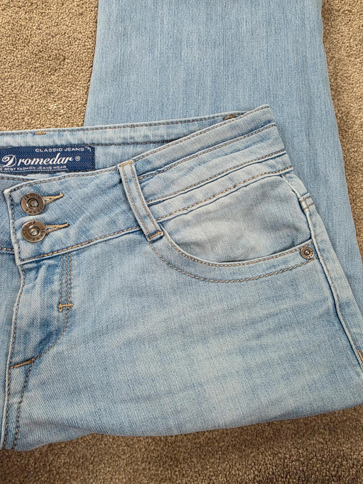 Vintage Y2K Dromedar Low Rise Straight Jeans UK Size 14