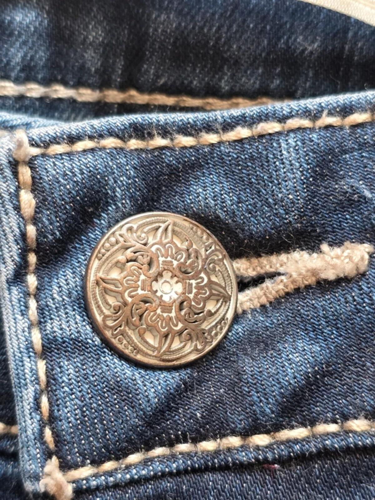 Halladay High Rise Embellished Slim Jeans UK Size 12