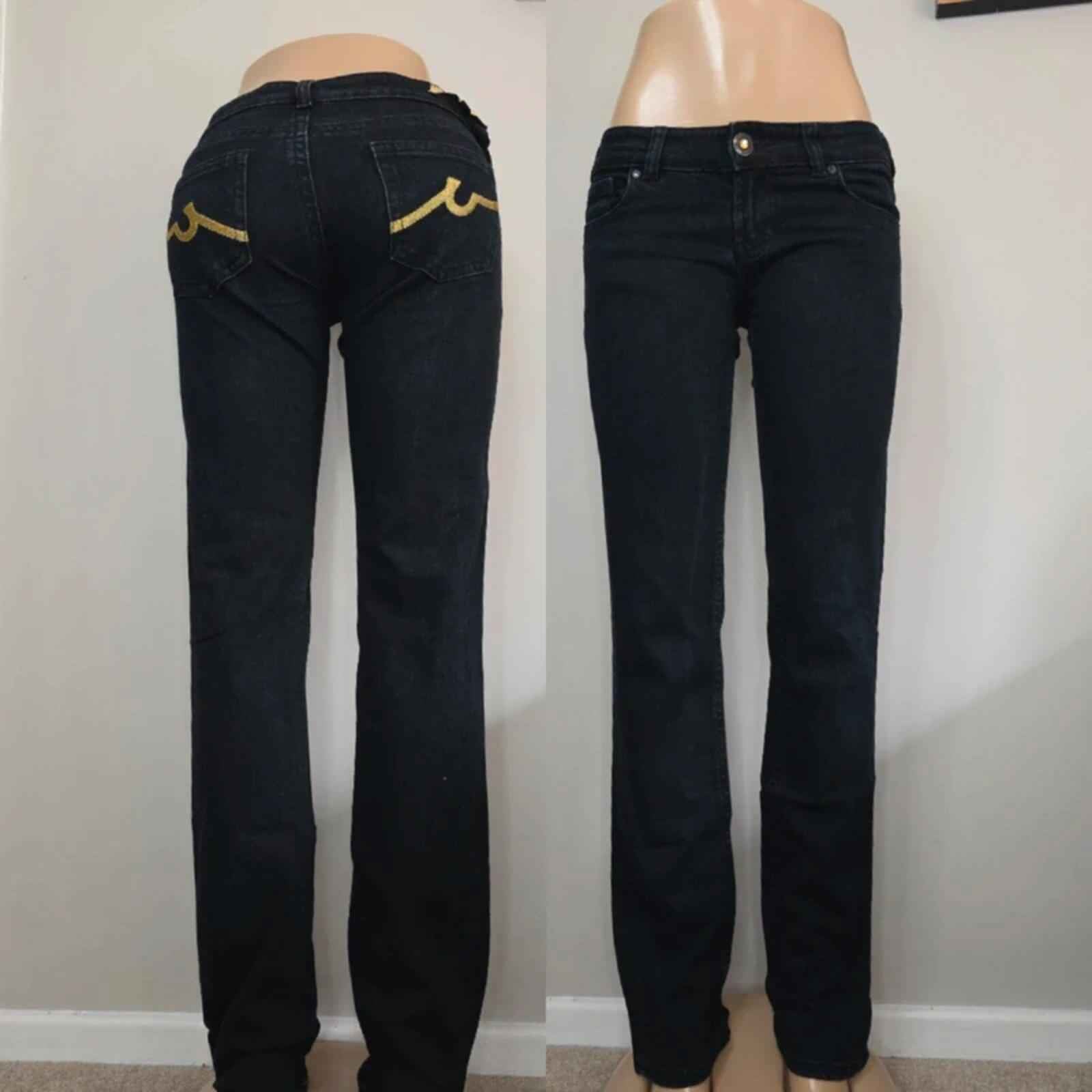Denim Ultra Low rise straight jeans size 6/8 tall
