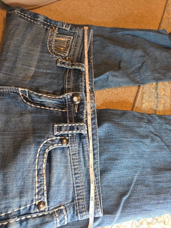Maurices Premium Low Rise Cropped Capri Jeans UK Size 10/12