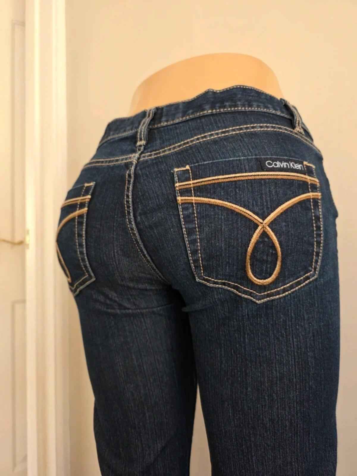 Calvin Klein Low Rise Skinny Vintage Y2K Jeans UK Size 8