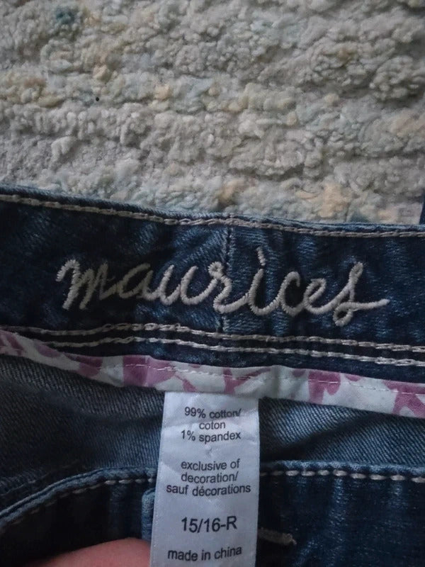 Maurices Mid Rise Bootcut Vintage Y2K Jeans UK Size 18 Tall