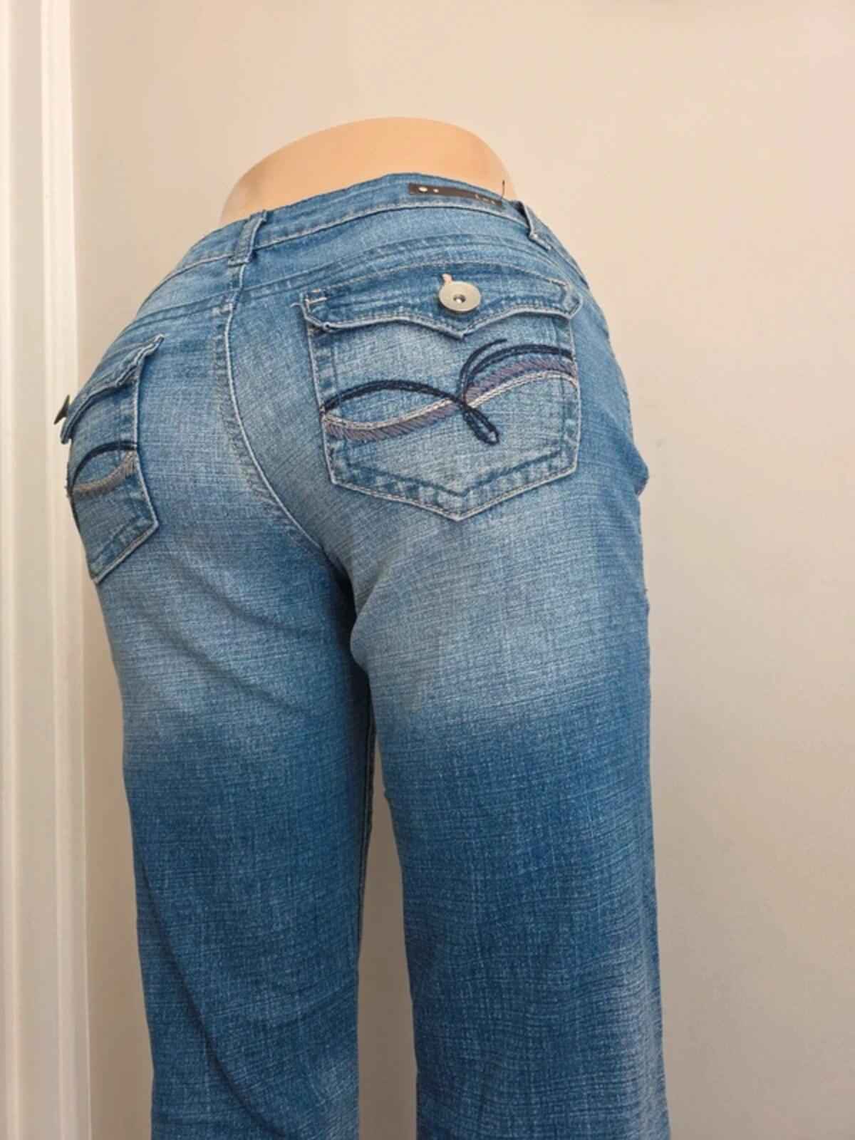 L.e.i Low Rise Relaxed Bootcut Vintage Y2K Jeans UK Size 8/10 Tall