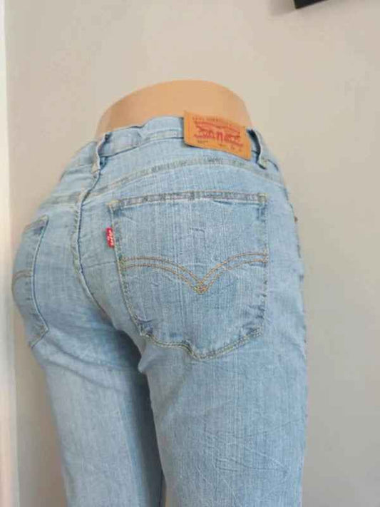 Levi's 502 Mid Rise Slim Vintage Y2K Jeans UK Size 10 Petite