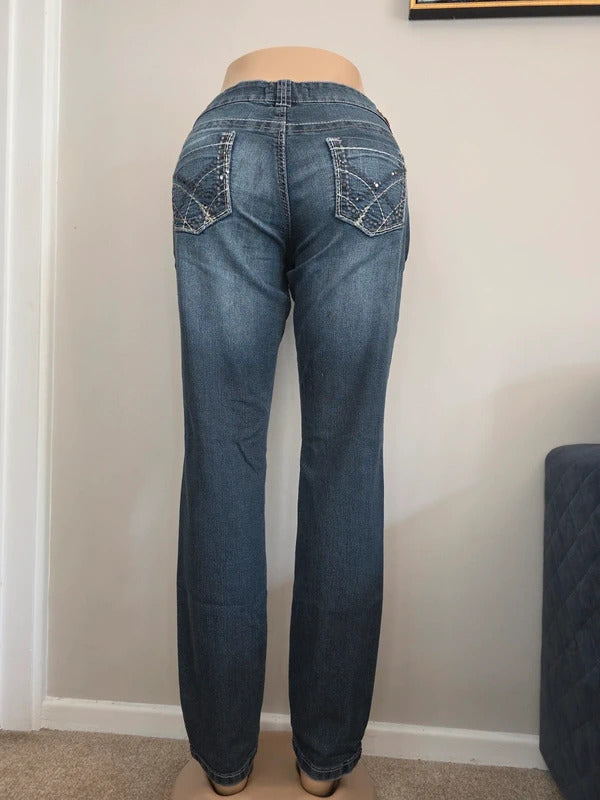 Maurices Low Rise Skinny Vintage Y2K Jeans UK Size 12/14
