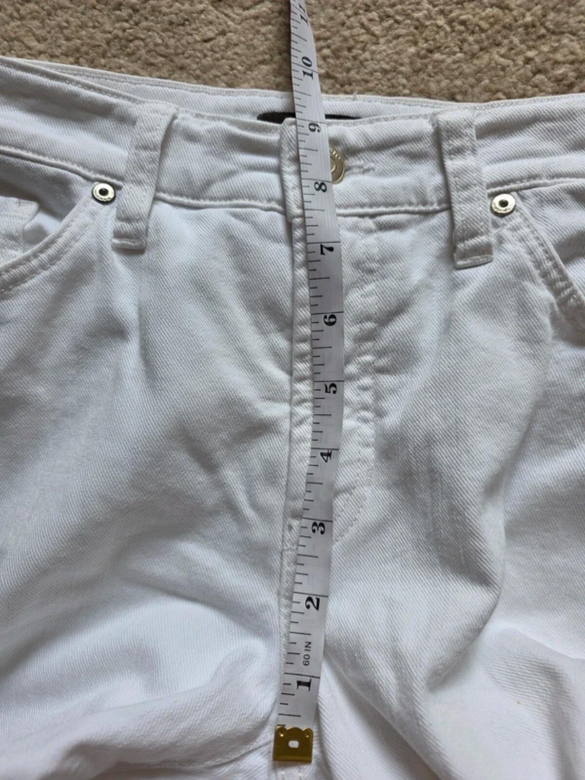 Vintage Y2K Cambio Mid Rise Straight Jeans White UK Size 12 Tall